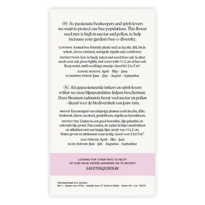 Free bee-friendly flower seeds